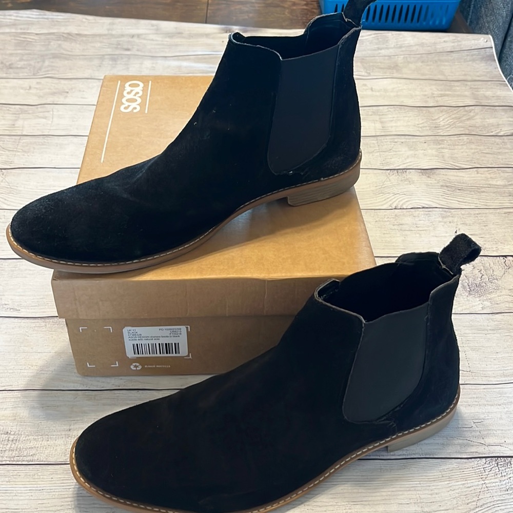 ASOS Mens Black Chelsea Boots